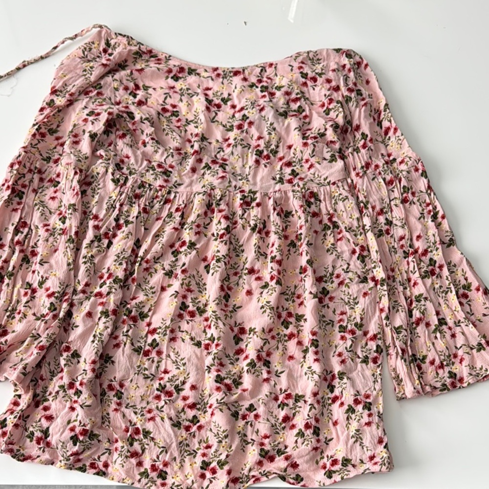 Forever 21 Pink Floral Backless Dress